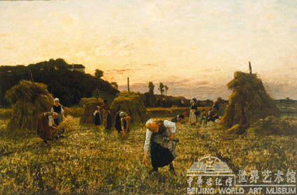 拾麥穗的女人的同名畫作